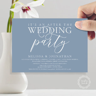Invitation réception moderne, C'est une fête après le mariage