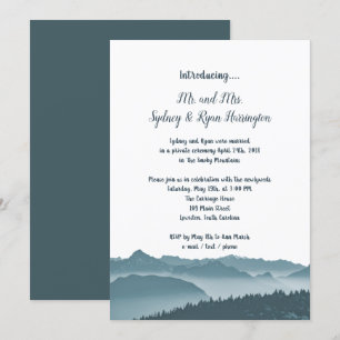 Invitation Réception sur les monts Misty