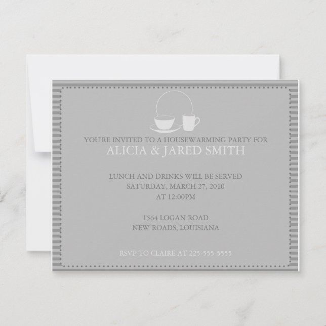 Invitation Réchauffement domestique (Devant)