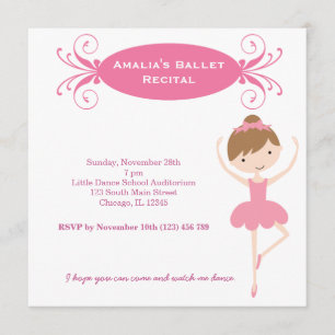 Invitation Récital de ballet