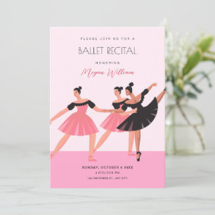Invitation récital de ballet de danse de Ballerina