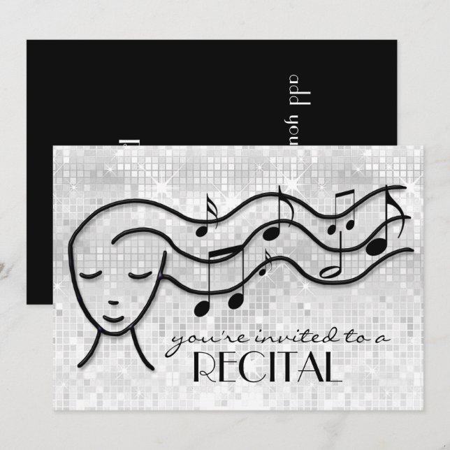invitation récital de musique (Devant / Derrière)