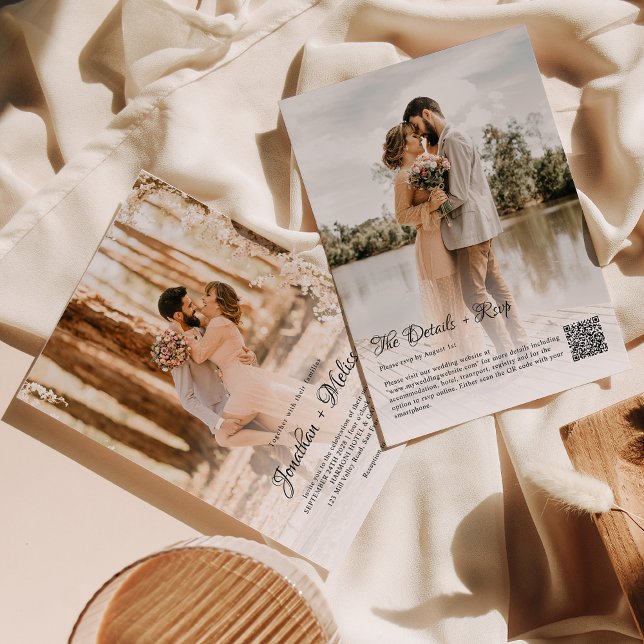 Invitation Recouvrement budgétaire du code QR 2 Mariage de sc (Créateur téléchargé)