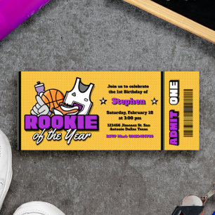 Invitation Recrue de l'année - Garçon Billet pour le premier 