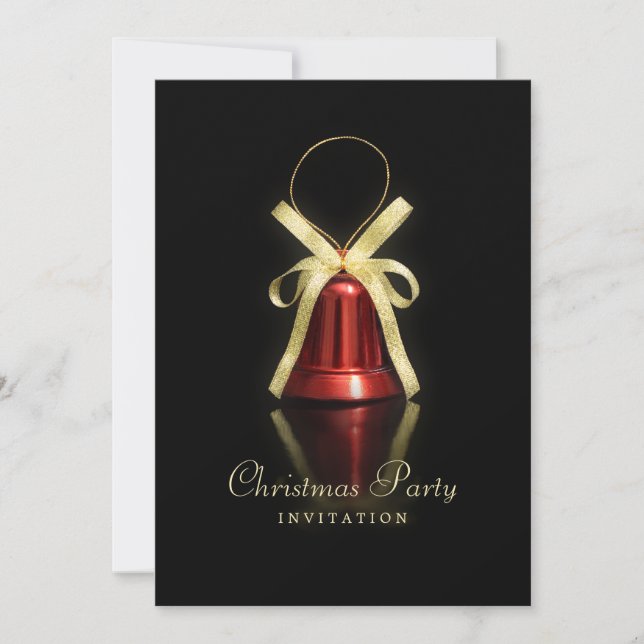 Invitation Red Bell Christmas Party (Devant)