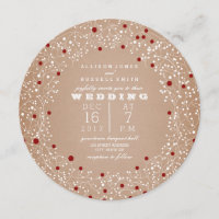 Red Berries Wreath Round Christmas Mariage