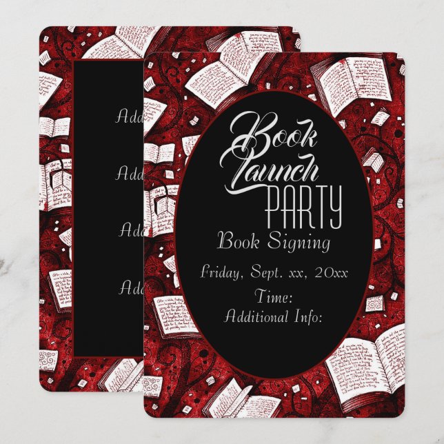 Invitation Red Book Launch Party (Devant / Derrière)