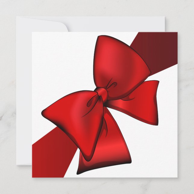 Invitation Red Bow (Devant)