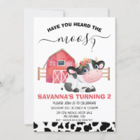 Red Cow Print Avez-Vous Entendu L'Anniversaire De