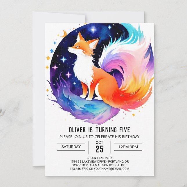 Invitation Red Fox Dreams (Devant)