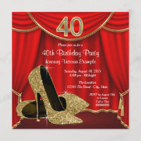 Red Gold High talon 40e fête d'anniversaire