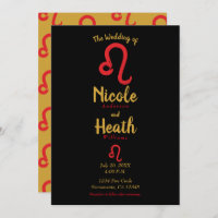 Red LEO Zodiac Astrologie Juillet Août Mariage