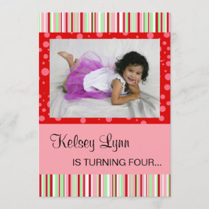 Invitation Red Pink aux fraises