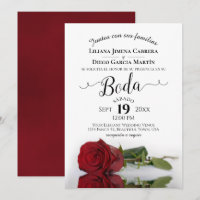 Red Rose romantique espagnol Boda Mariage