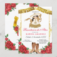 Red Roses Latino 3 ans Vieux présentation fille