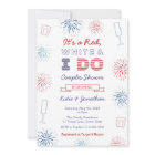 Red White & I Do Couples Wedding shower Party