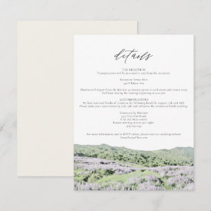 Invitation REDWOOD NATIONAL PARK Wild Lupine Détails sur la f