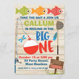Invitation Reeling dans le grand premier anniversaire