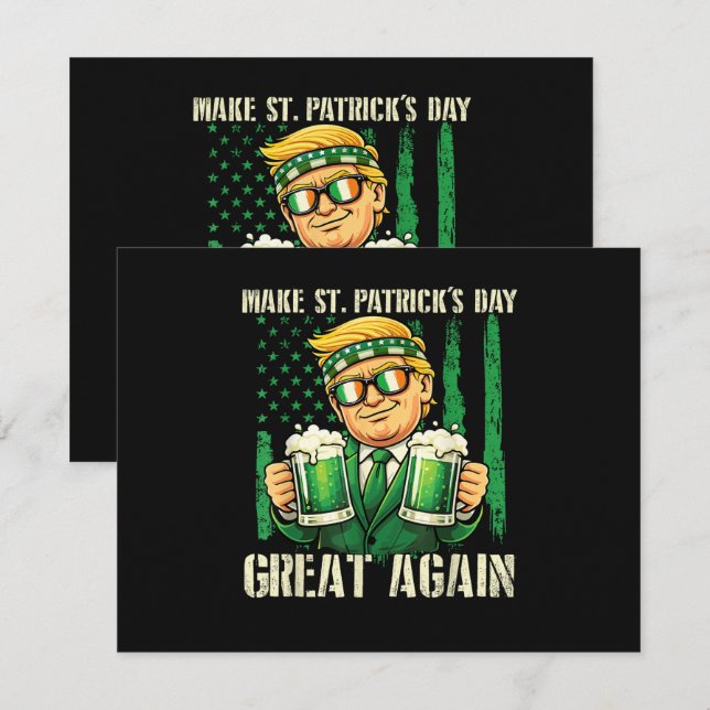 Invitation Refaire la Saint-Patrick (Devant / Derrière)