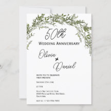 Refined Classic Greenery Wedding Anniversary