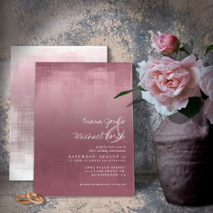 Invitation Réflexions aquarelle Mariage Mauve ID774