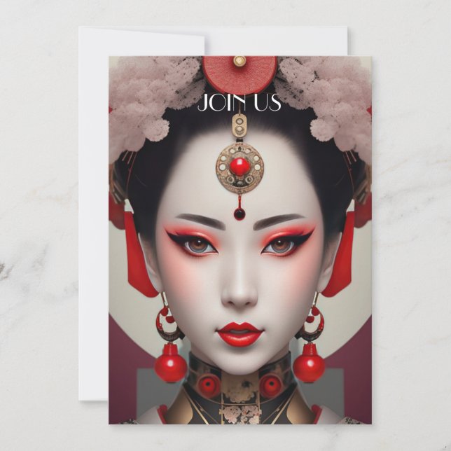 Invitation Regard sur Geisha (Devant)