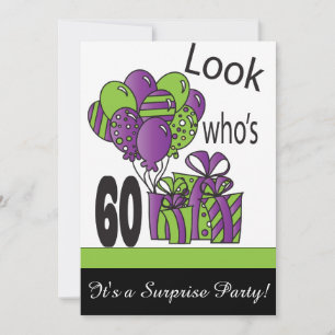Invitation Regarde qui a 60 ans 60e anniversaire