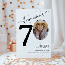 Regarde qui a 70 ans ! Photo moderne 70e anniversa