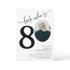 Regarde qui a 80 ans ! Photo moderne 80e anniversa