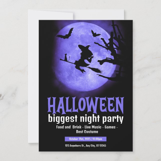 Invitation Regardez cette Halloween effrayante (Devant)