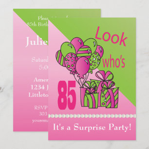 Invitation Regardez qui a 85 ans   Anniversaire 85 ans
