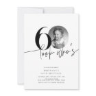 Regardez qui est 60 drôle Photo Simple 60e anniver