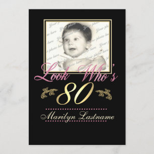 Invitation Regardez qui est 80 Photo