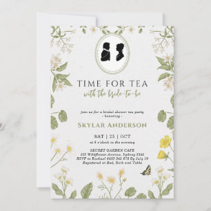 Invitation Regency Floral Tea Party douche nuptiale