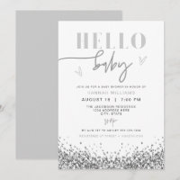 REGINA Hello Baby Baby shower de séquence argent