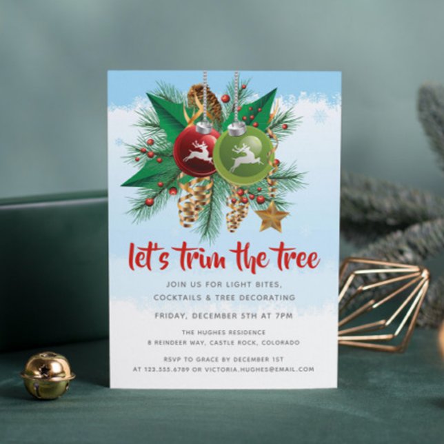 Invitation Réglons l'arbre | Noël (Créateur téléchargé)