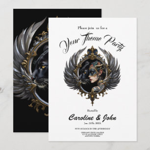 Invitation Reine de l'Ombre – Emblème de l'Esprit Panthère. 