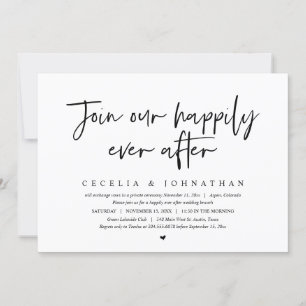 Invitation Rejoignez Notre Heureux Après-Midi, Mariage Brunch