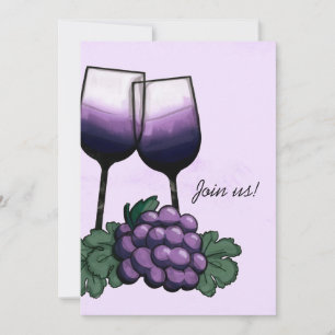Invitation Rejoignez-nous !Invitation à une soirée dégustatio