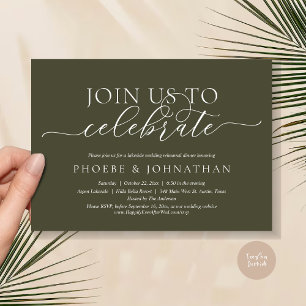 Invitation Rejoignez-Nous Pour Célébrer, Dîner De Répétition 