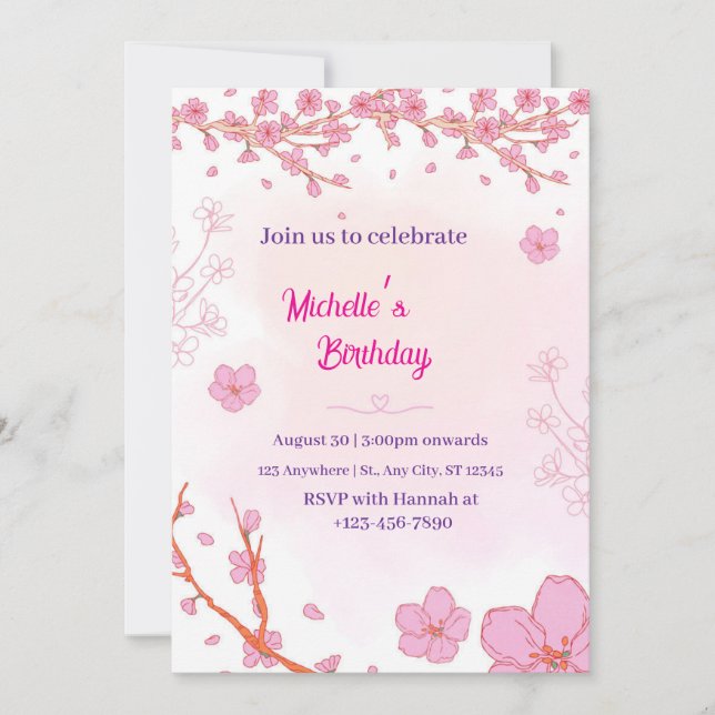 Invitation Rejoignez-nous pour célébrer l'anniversaire de Mic (Devant)