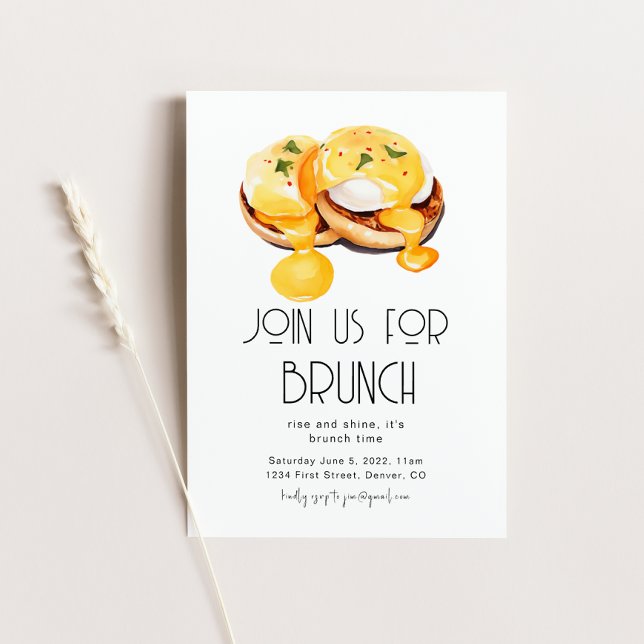 Invitation Rejoignez-Nous Pour le Modèle d'Invitation de Brun (Créateur téléchargé)