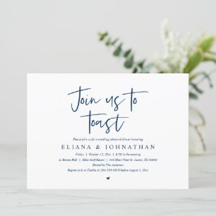 Invitation Rejoignez-nous pour trinquer, Dîner de répétition 