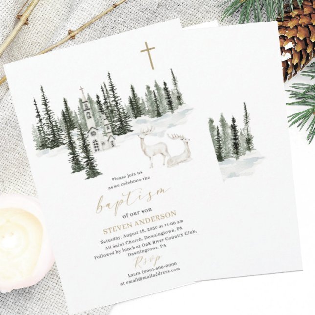 Invitation Rejoignez-nous pour un baptême il fait froid dehor (Créateur téléchargé)