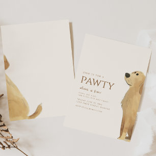 Invitation Rejoignez-nous pour un thème de chien de laboratoi