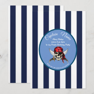 Invitation Rejoignez-nous pour une aventure de pirate