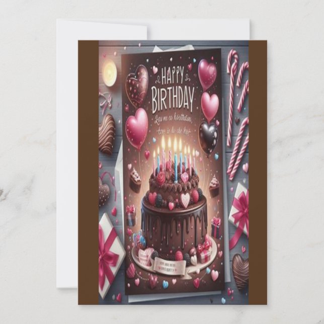 Invitation Rejoignez-nous pour une fête (gâteau) (Devant)