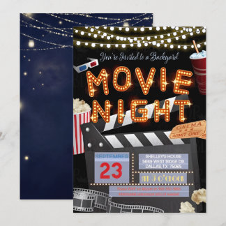 Invitation Rejoignez-nous pour une soirée cinéma
