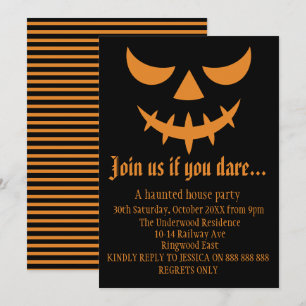 INVITATION REJOINDEZ-NOUS SI VOUS OSEZ LE PARTI HALLOWEEN