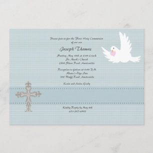Invitation religieuse de colombe fidèle